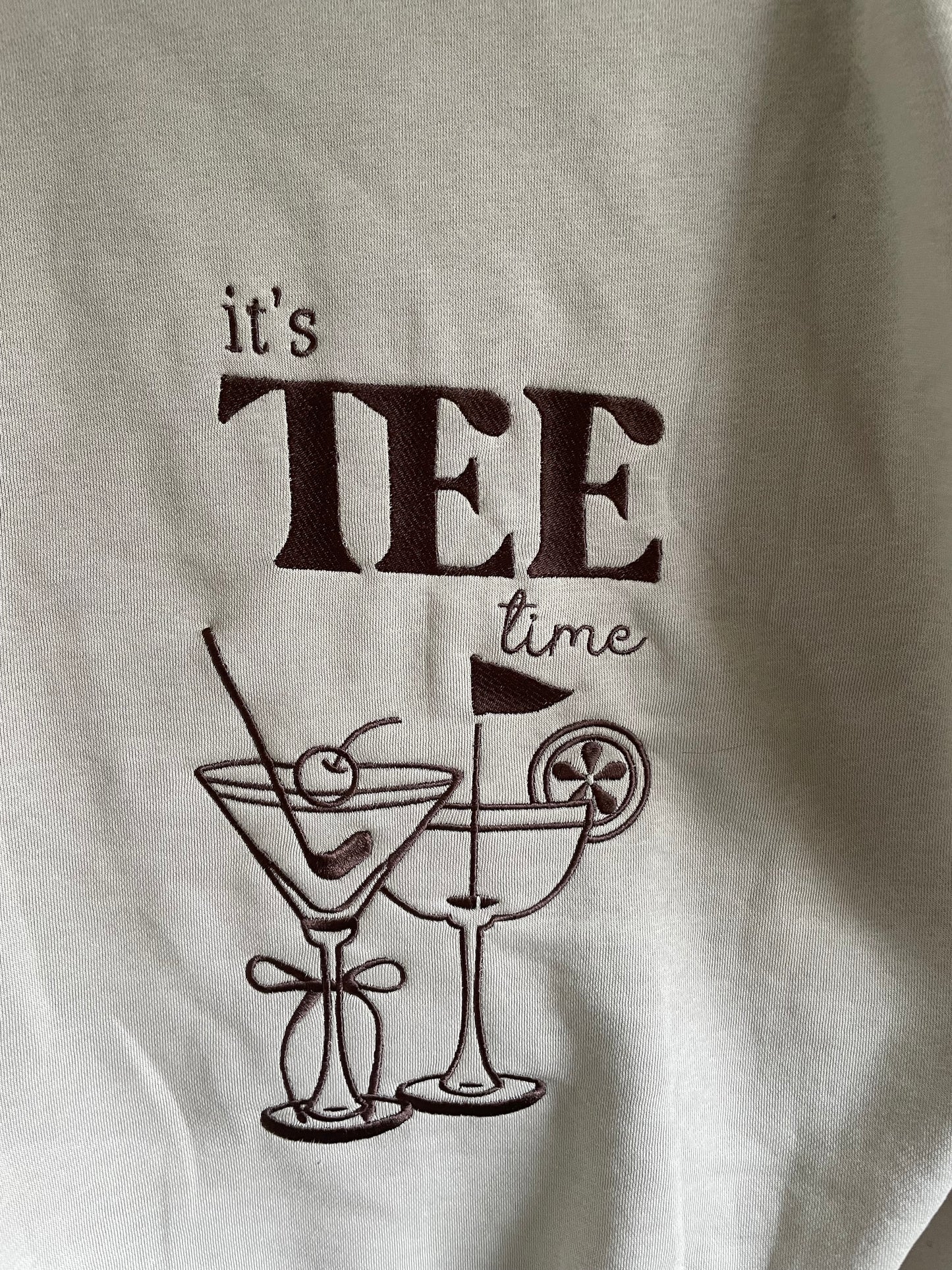 it's TEE time 1/4 neck zip