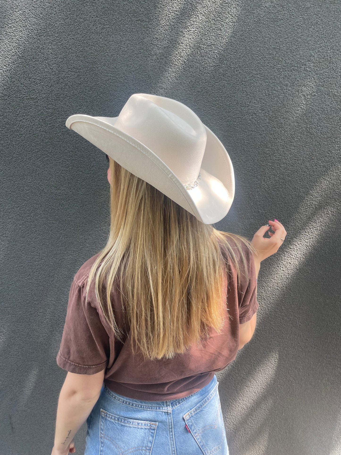 cowboy hat - white lightning