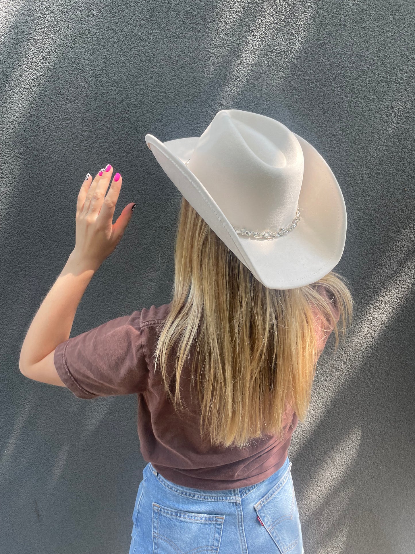 cowboy hat - white lightning