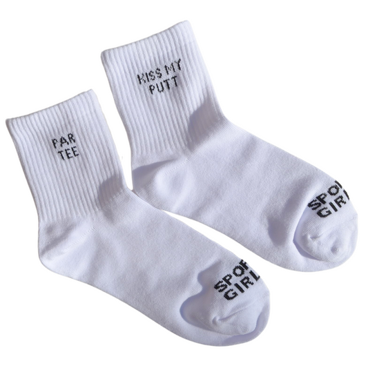 KISS MY PUTT / PAR TEE WOMENS GOLF SOCKS