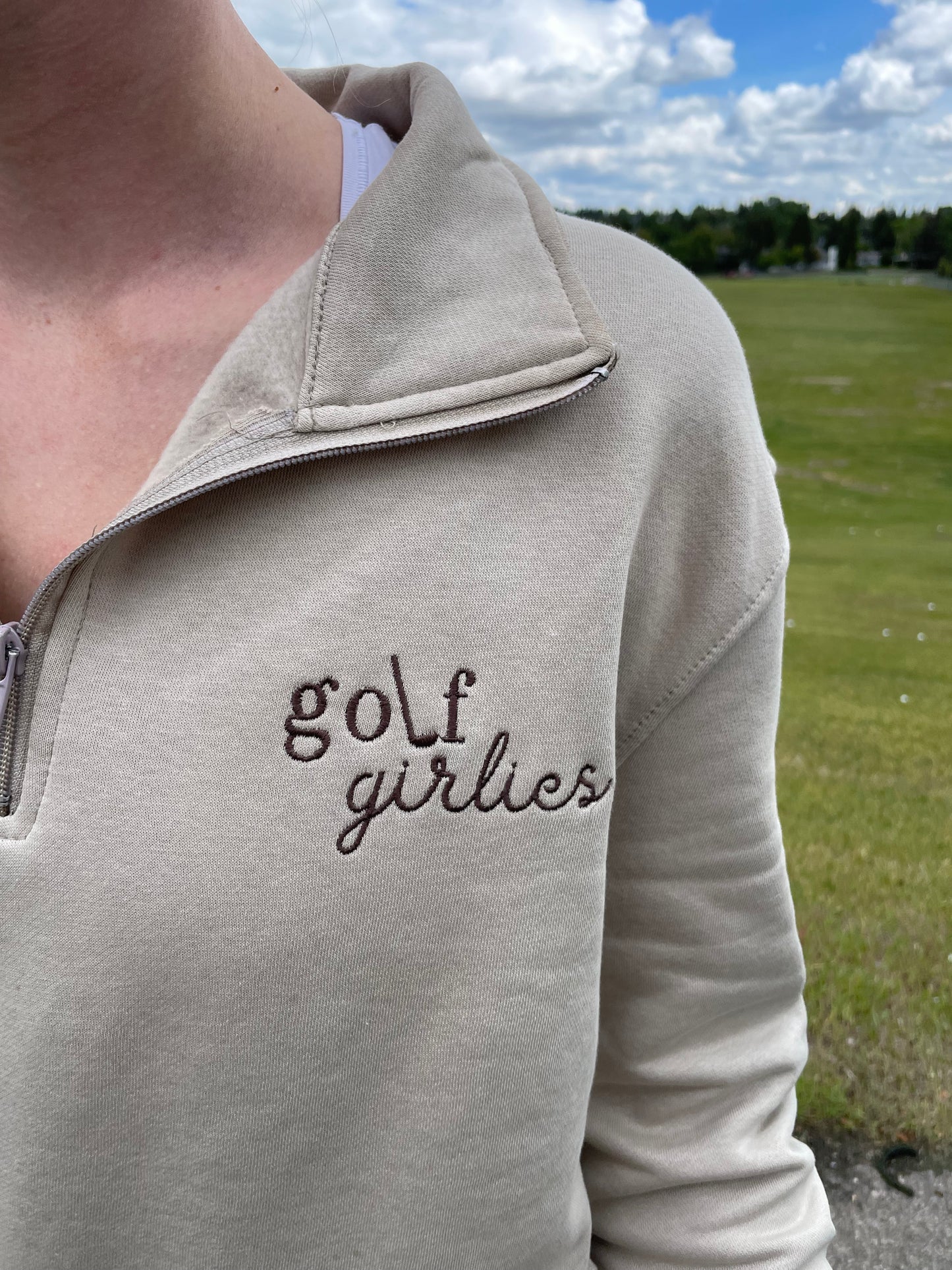 it's TEE time 1/4 neck zip