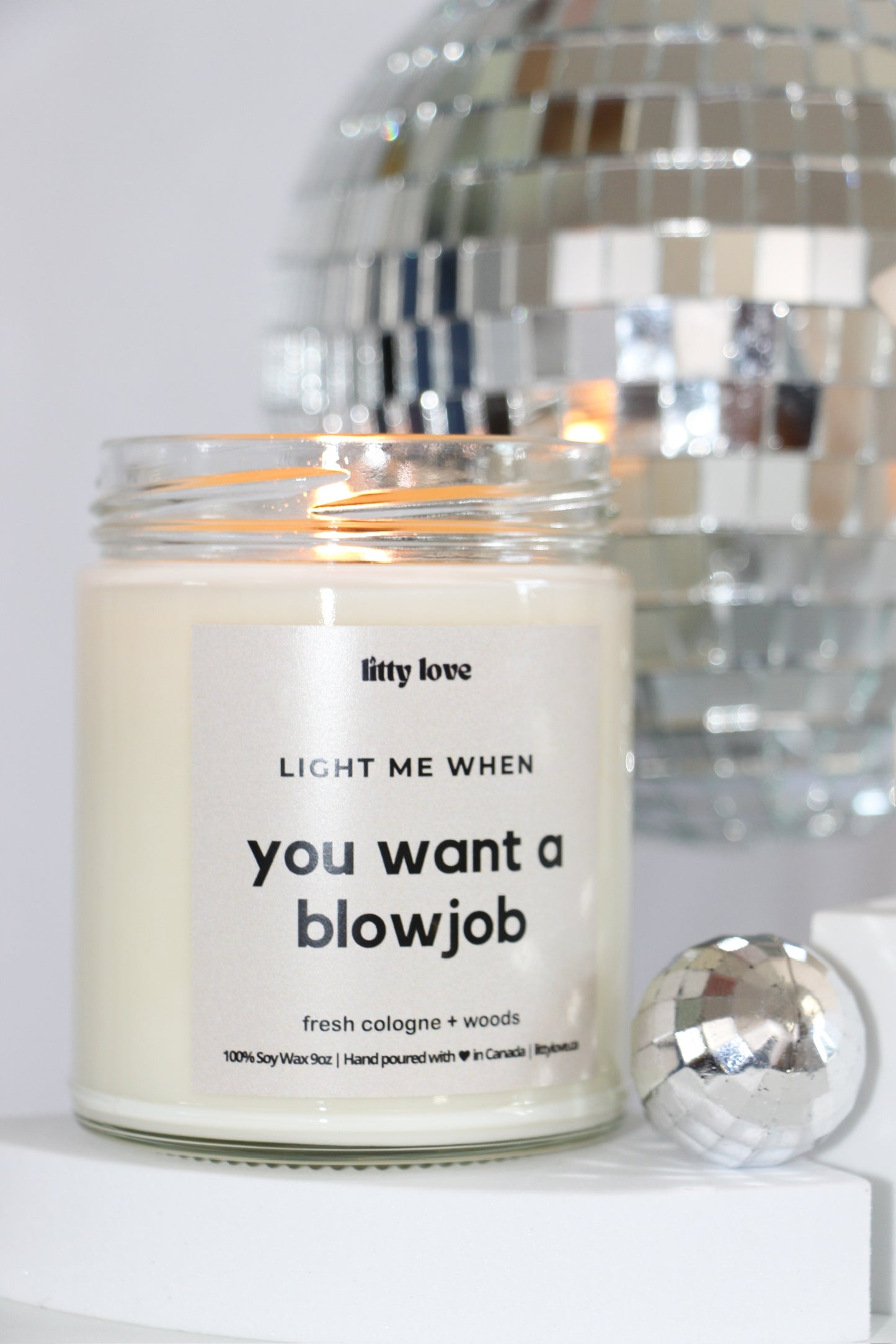 Light me when you want A BJ - 9oz candle
