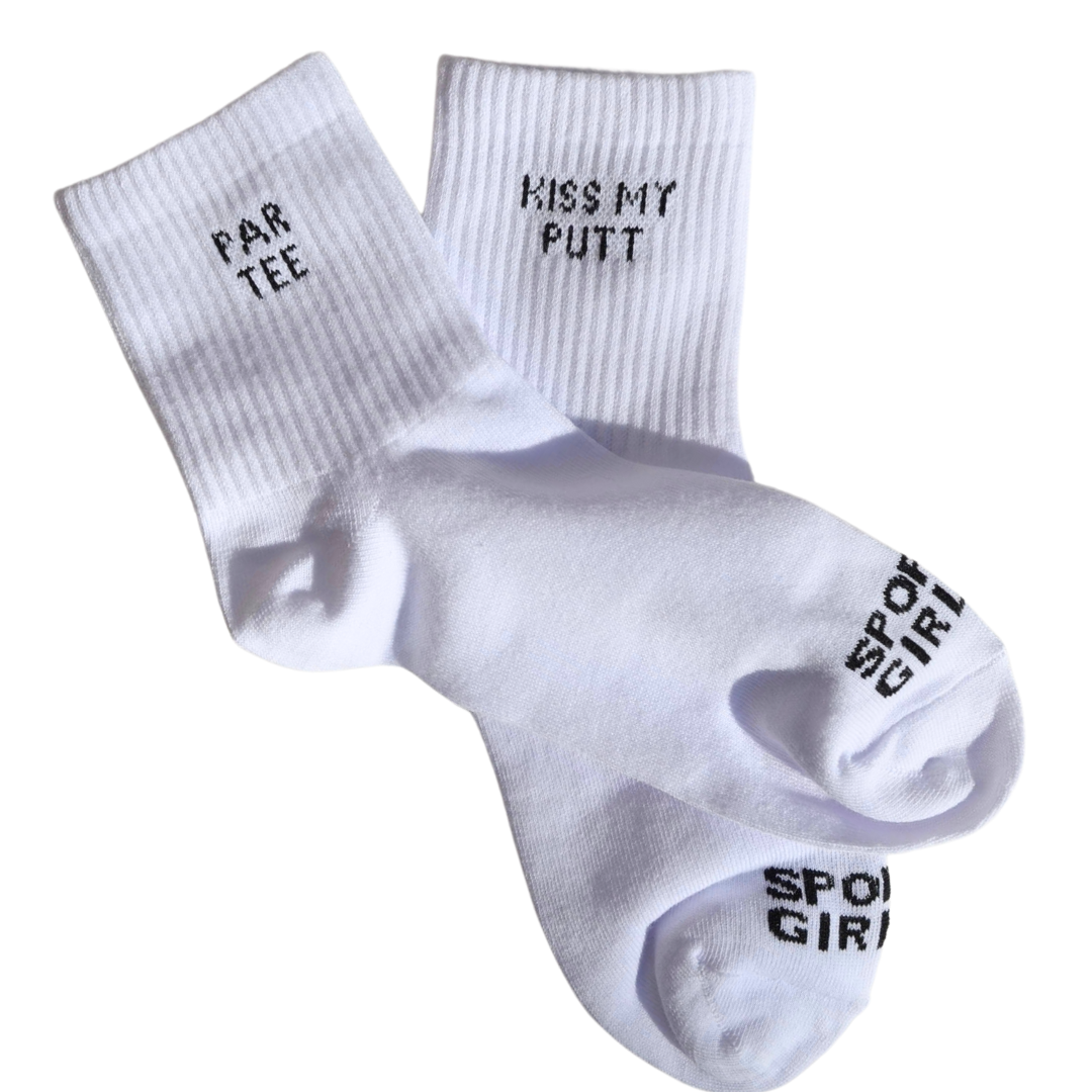 KISS MY PUTT / PAR TEE WOMENS GOLF SOCKS