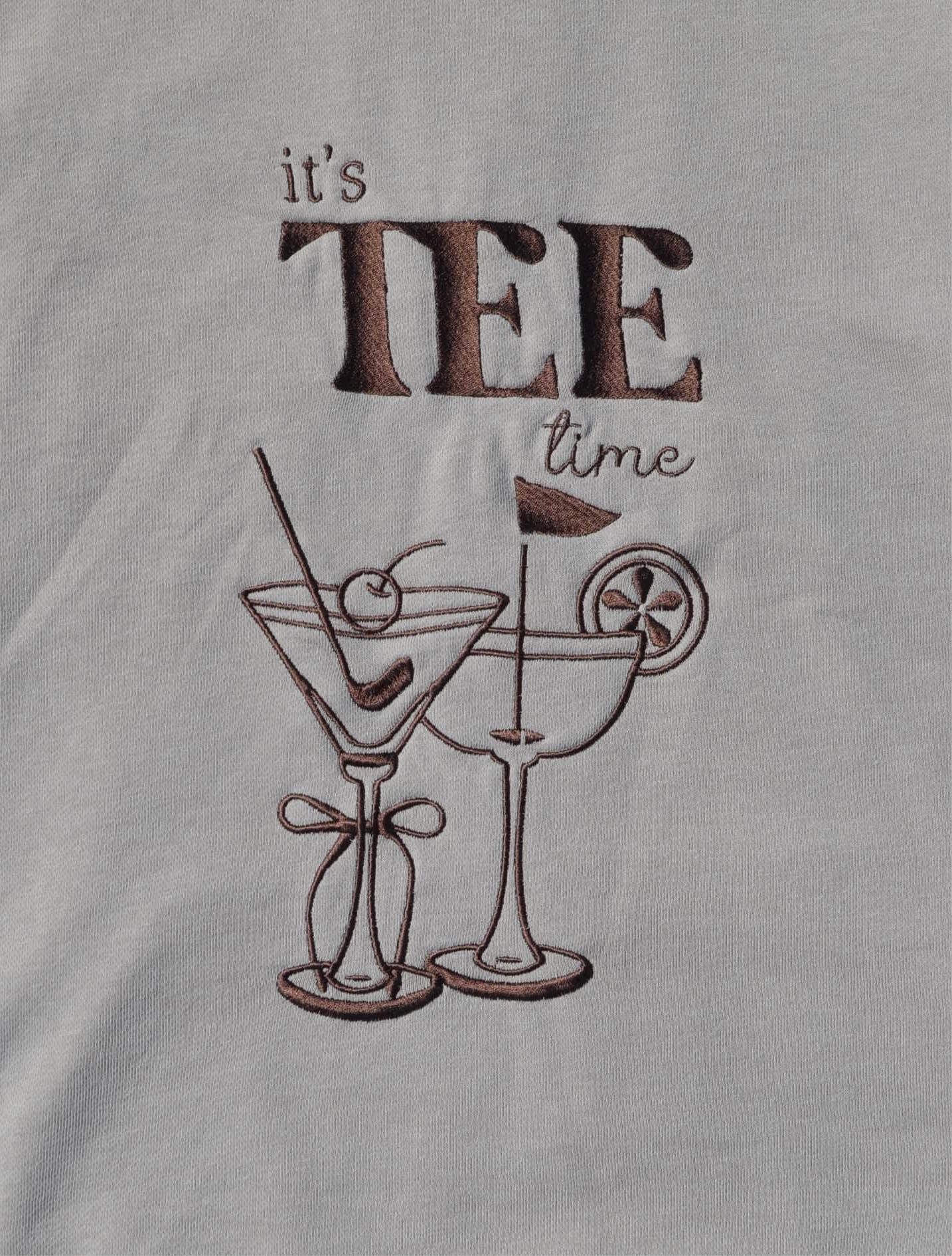 it's TEE time 1/4 neck zip