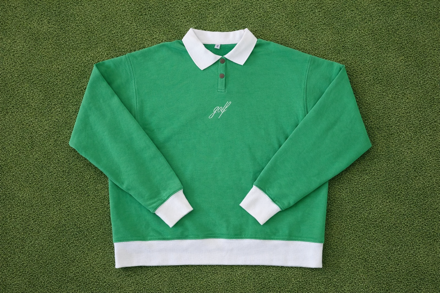 Greenside classic - snap collared sweatshirt