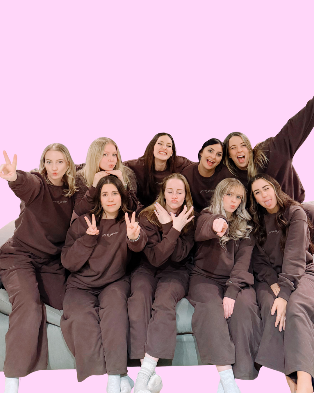 sports girlie CREWNECK SWEATSHIRT