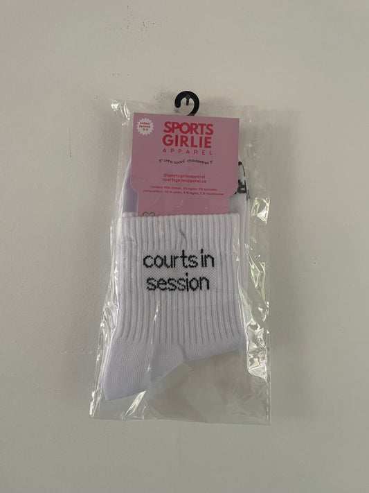 COURTS IN SESSION/ SERVING CHAOS socks