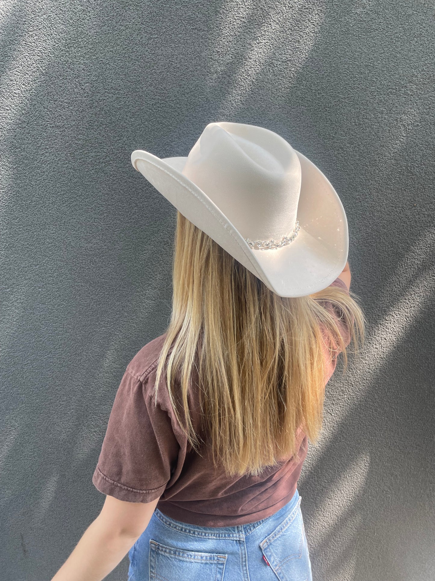 cowboy hat - white lightning