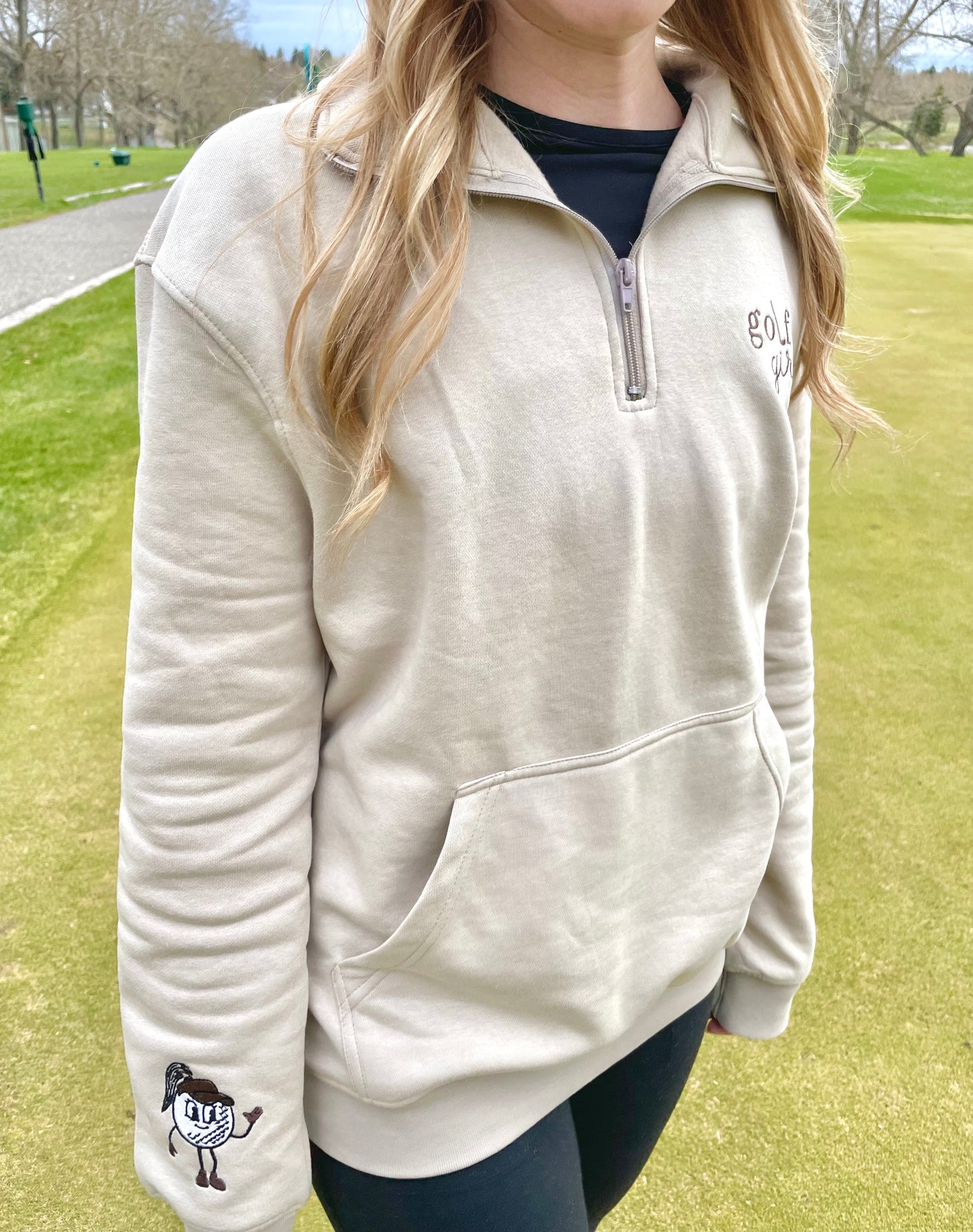 it's TEE time 1/4 neck zip