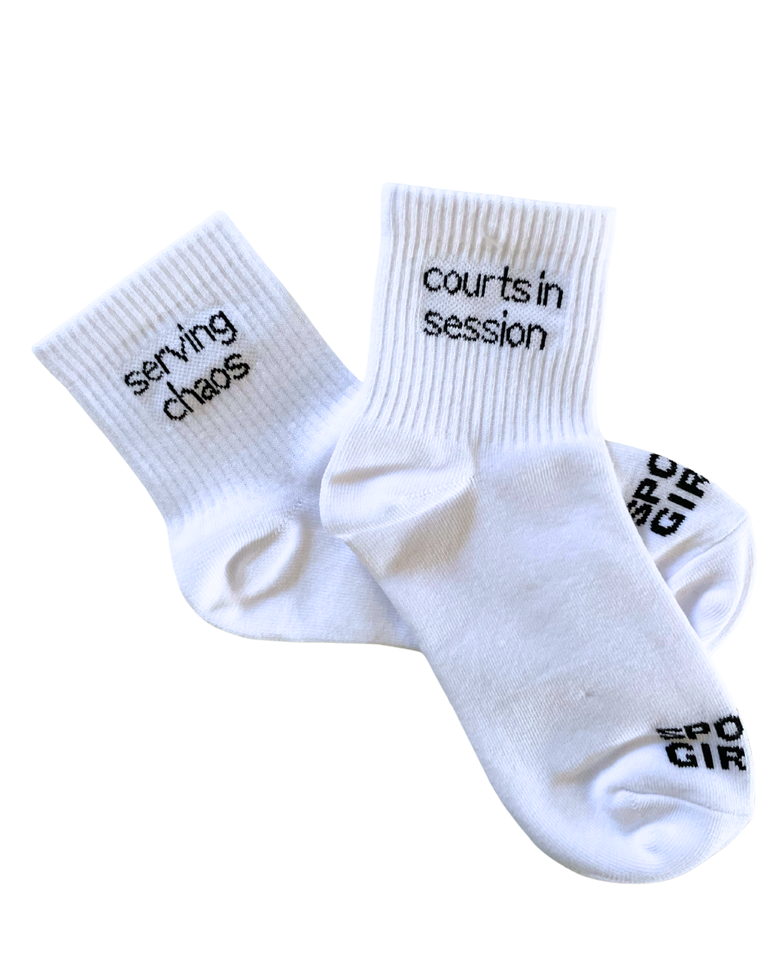 COURTS IN SESSION/ SERVING CHAOS socks