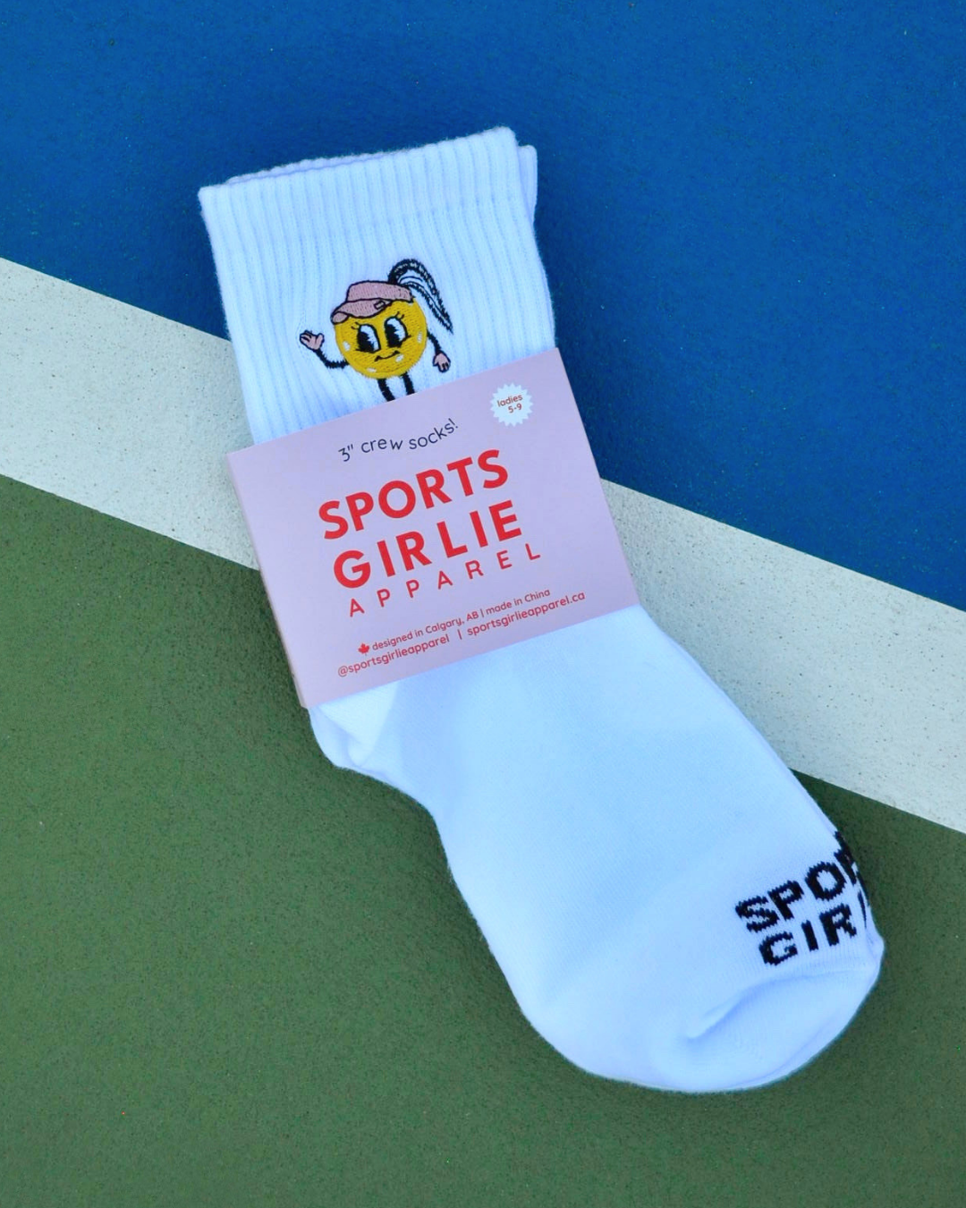 Pickleball girlie socks