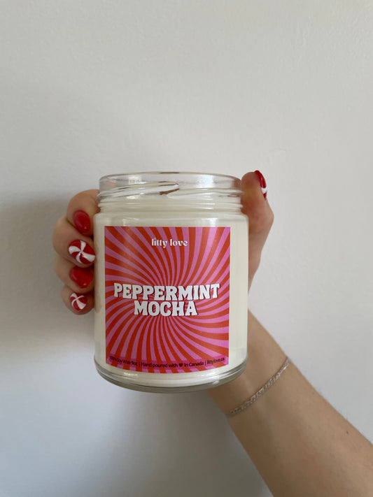 Peppermint Mocha - 9oz candle