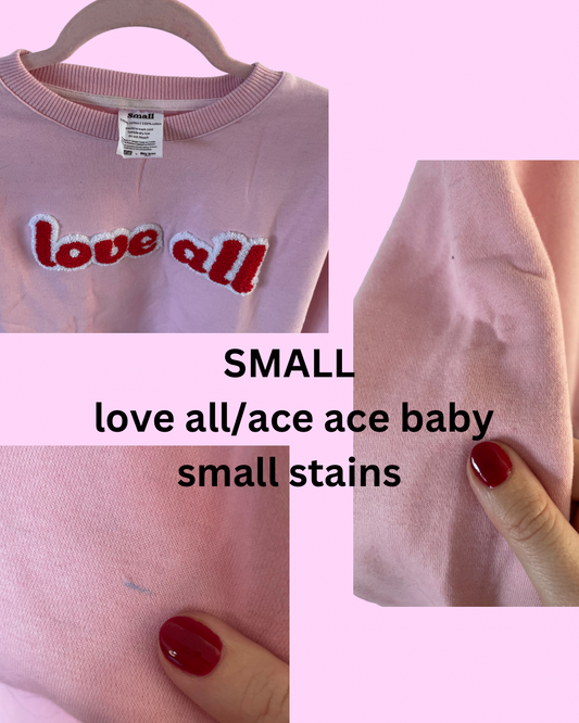 SMALL love all (sample sale)