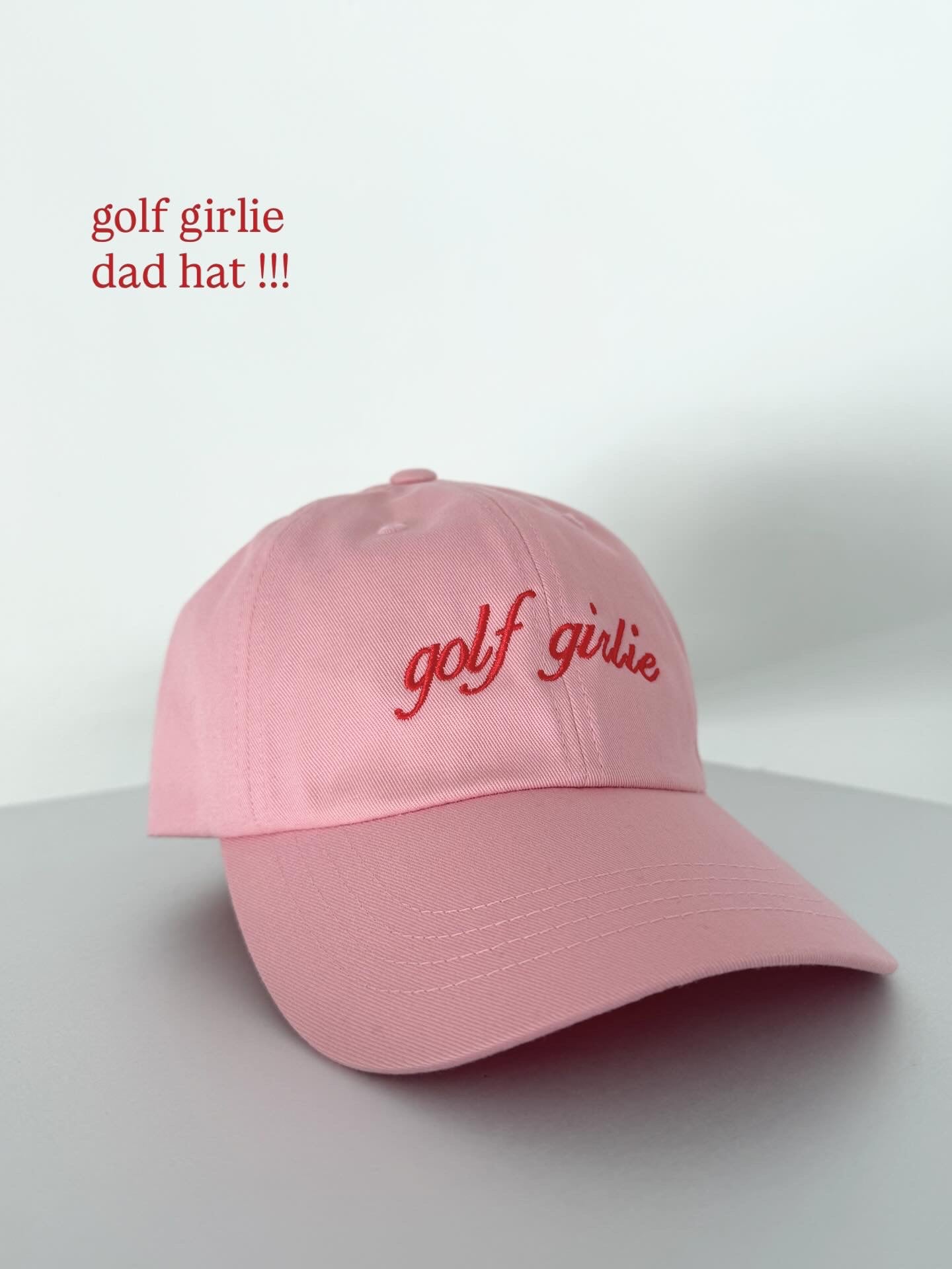 pink dad hat (golf girlie)