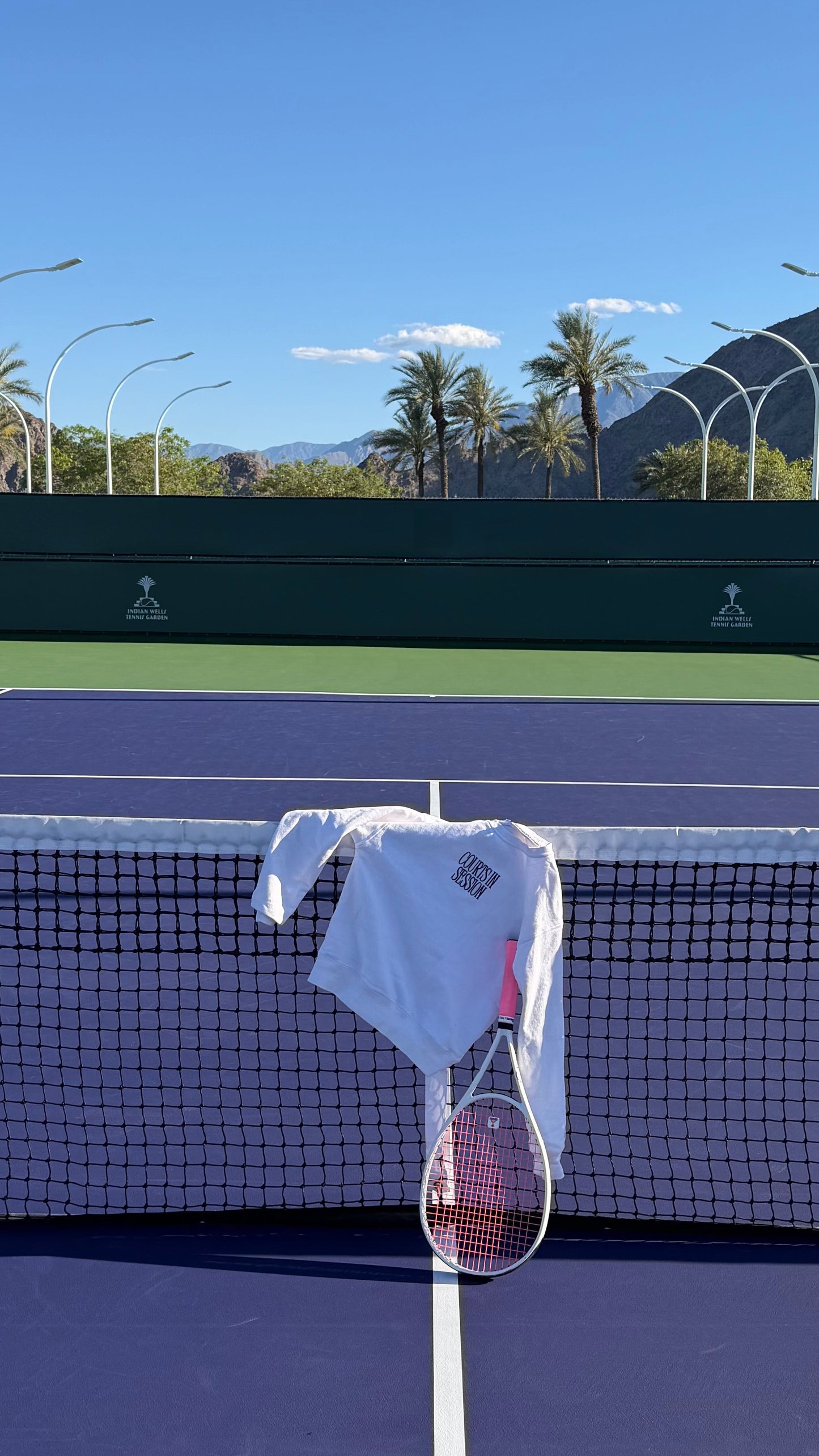 Courts in session/get served  crewneck + FREE TENNIS SOCKS