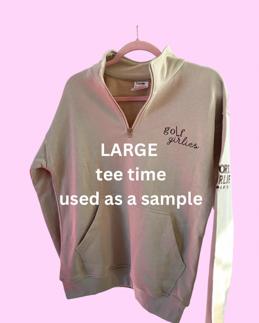 LARGE tee time (sample sale)