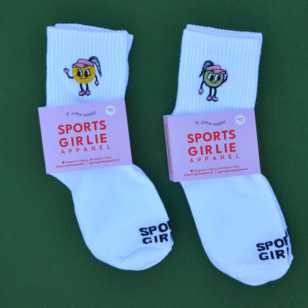 Pickleball girlie socks