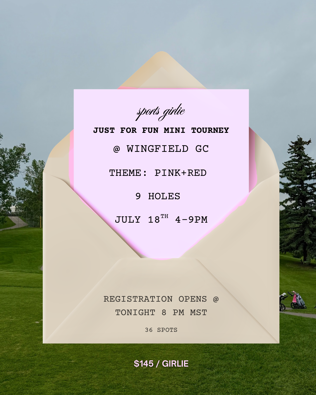 SPORTS GIRLIE mini JUST FOR FUN TOURNAMENT!!!! July 18th
