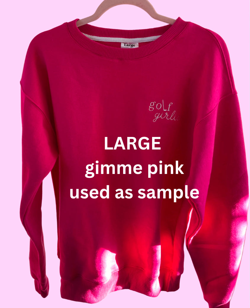 LARGE gimme gimme pink (sample sale)